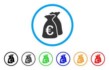 Euro fon yuvarlak simge