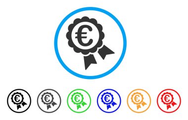 Euro garanti mühür simgesi yuvarlak