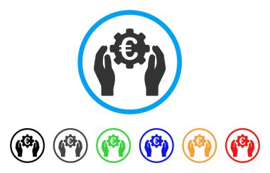 Euro sanayi bakım el yuvarlak simge