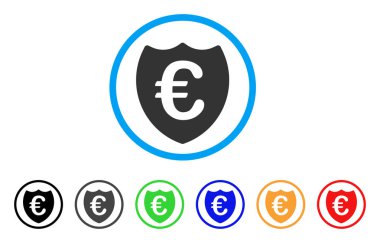 Euro kalkan yuvarlak simgesi