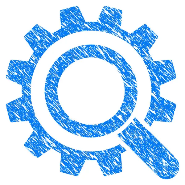 Arama seçenekleri dişli Grunge simgesi