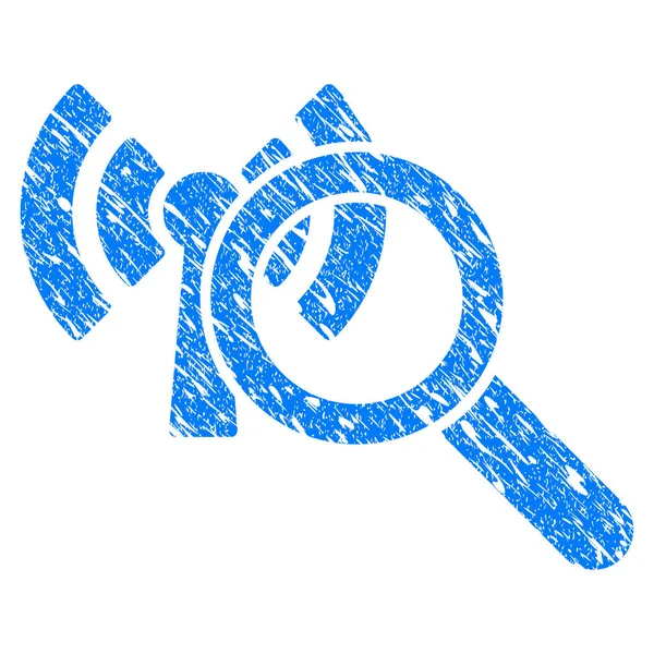 Arama Wi-Fi ağ Grunge simgesi — Stok Vektör