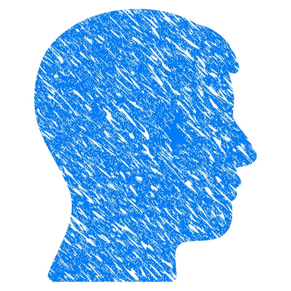 Adam baş profil Grunge simgesi