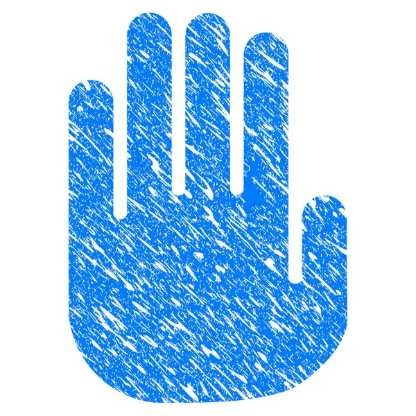 Zastavte, Grunge ikona ruky — Stockový vektor