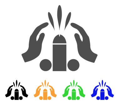 Oral seks boşalma vektör simgesi