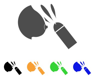 Kadın meme Sperm boşalma vektör simgesi