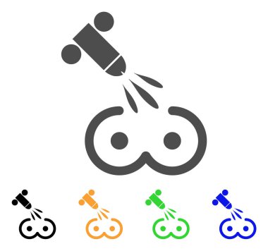 Kadın göğüsleri Sperm boşalma vektör simgesi