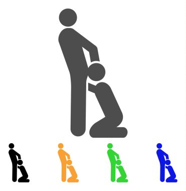 Oral seks gayler vektör simgesi