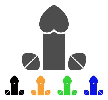 Penis Love Tablets Vector Icon