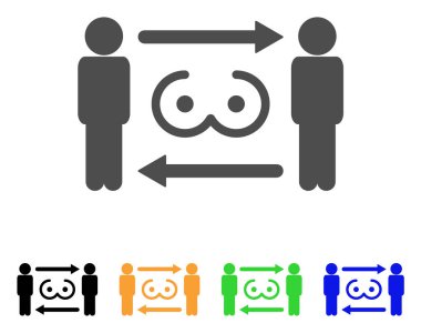 Swingers Exchange vektör simgesi