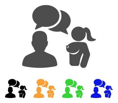 Çıplak Bayan vektör simgesi ile kullanıcı sohbet