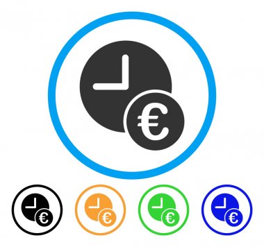 Euro yinelenen ödemeler yuvarlak simge