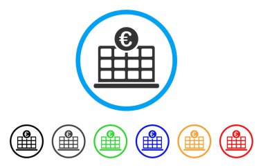 Euro Hotel simgesi yuvarlak