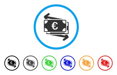 Euro para Transfer yuvarlak simge