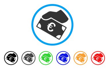 Euro ödeme yuvarlak simge