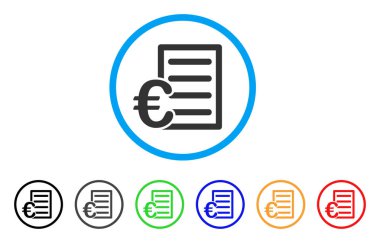 Euro fiyat listesi yuvarlak simge