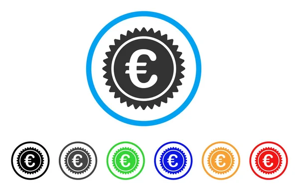 欧洲质量戳圆形的图标 — 图库矢量图片