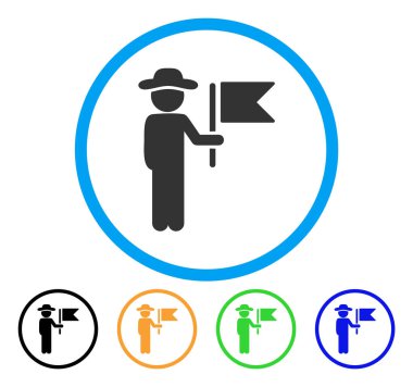 Beyefendi Komutan simgesi yuvarlak