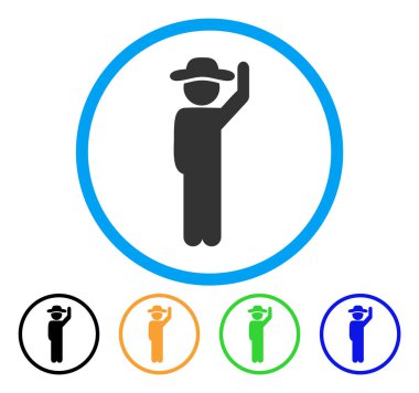 Beyefendi merhaba yuvarlak simge