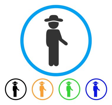 Beyefendi Idler yuvarlak simge