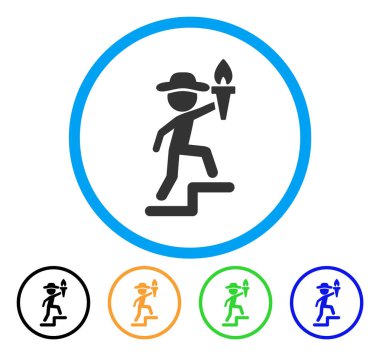 Beyefendi lideri yuvarlak simge