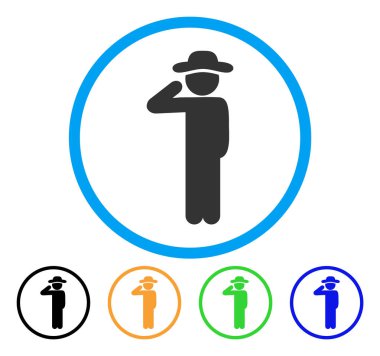 Beyefendi Selam yuvarlak simge