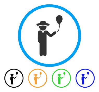 Balon yuvarlak simge beyle