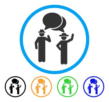 Beyler yuvarlak simge sohbet