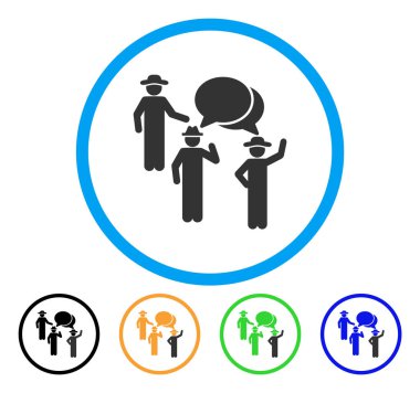 Beyler tartışma yuvarlak simge