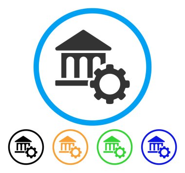 Banka seçenekleri yuvarlak simgesi