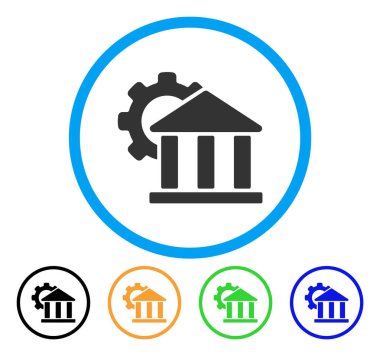 Banka ayarları yuvarlak simgesi