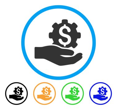 Mühendislik hizmeti simge yuvarlak