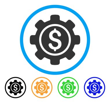 Finansal araçlar yuvarlak simgesi