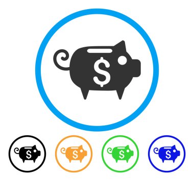 Kumbara yuvarlak simge