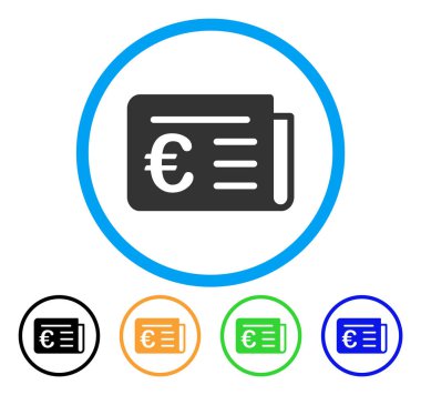 Haber yuvarlak simgesi bankacılık euro