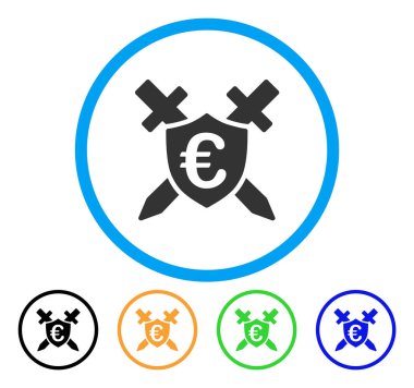 Euro Koruma Kalkanı yuvarlak simge