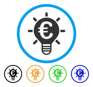 Euro yenilik yuvarlak simge