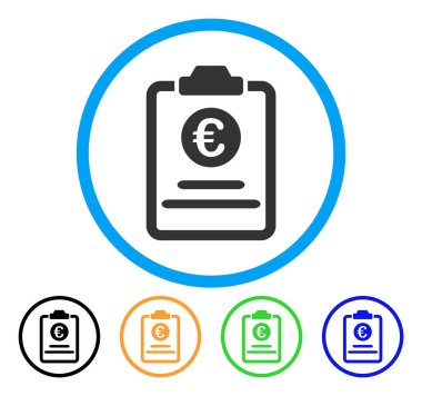 Euro fiyatları yuvarlak simge yastık