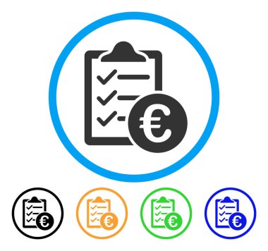 Euro satın alma Pad yuvarlak simge