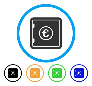 Euro güvenli yuvarlak simge