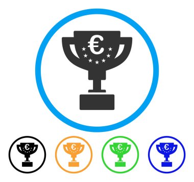Euro ödül Kupası yuvarlak simge