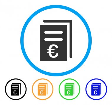 Euro Katalog listesi yuvarlak simge