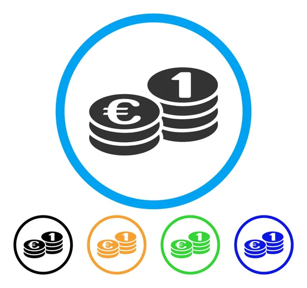 Euro yuvarlak simge paralar