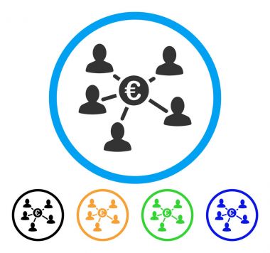 Avrupa Sosyal bağlantıları yuvarlak simge