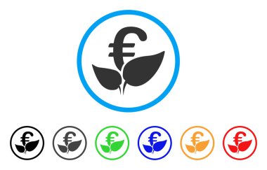 Euro tarım başlangıç yuvarlak simge