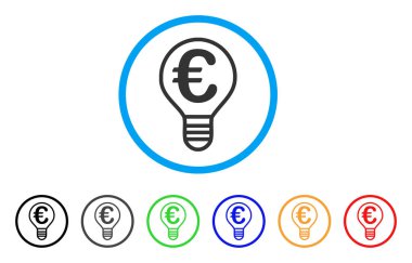 Euro ampul yuvarlak simge