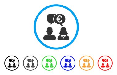 Avrupa sohbet yuvarlak simgesi