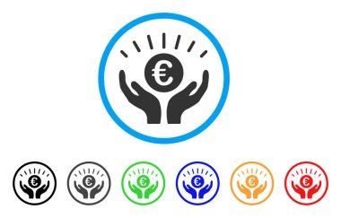 Euro refah yuvarlak simge