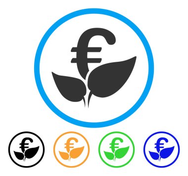 Euro tarım başlangıç yuvarlak simge