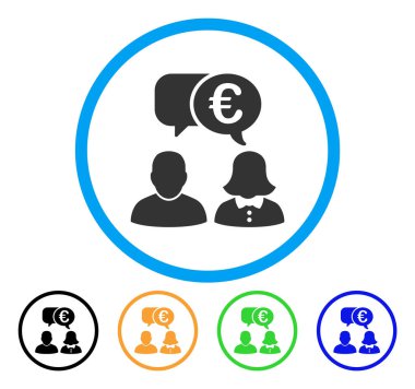 Avrupa sohbet yuvarlak simgesi